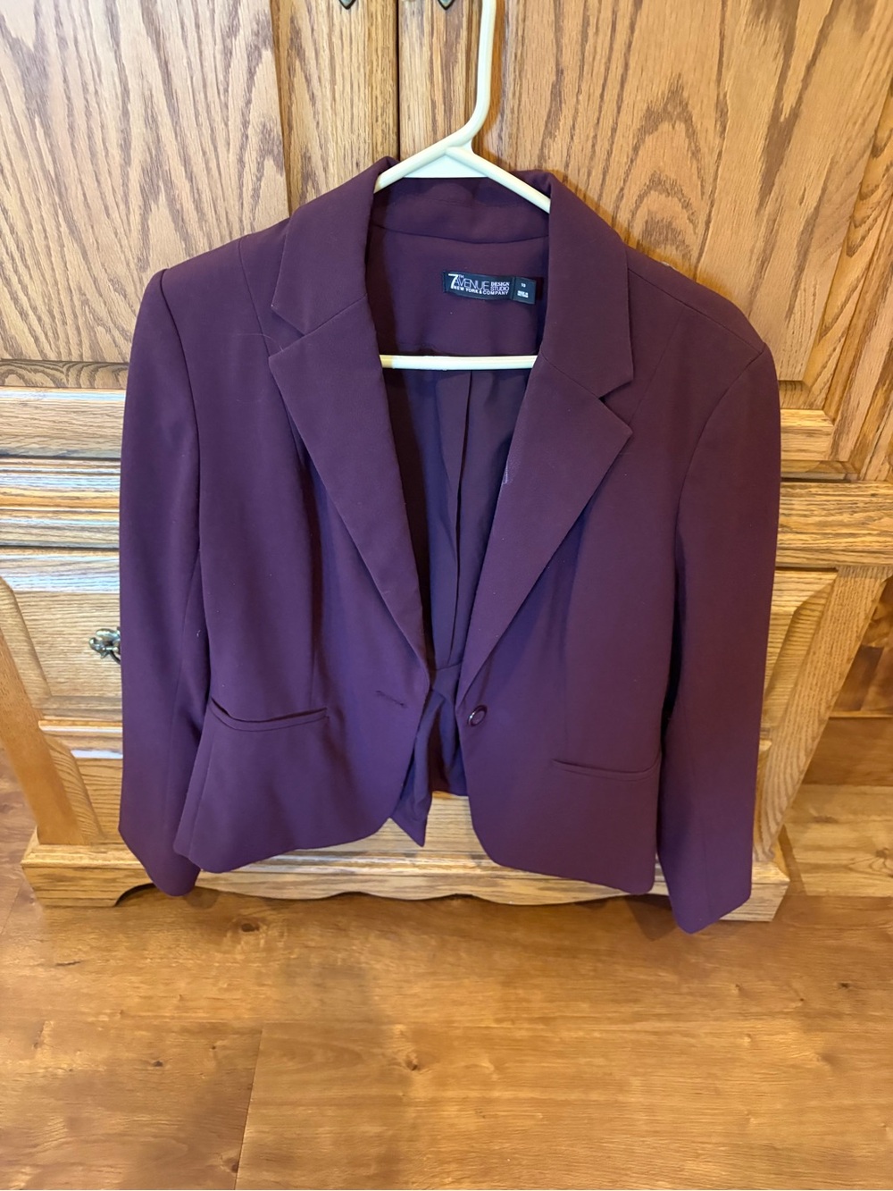 Women’s burgondy  Jacket with ruffles on back